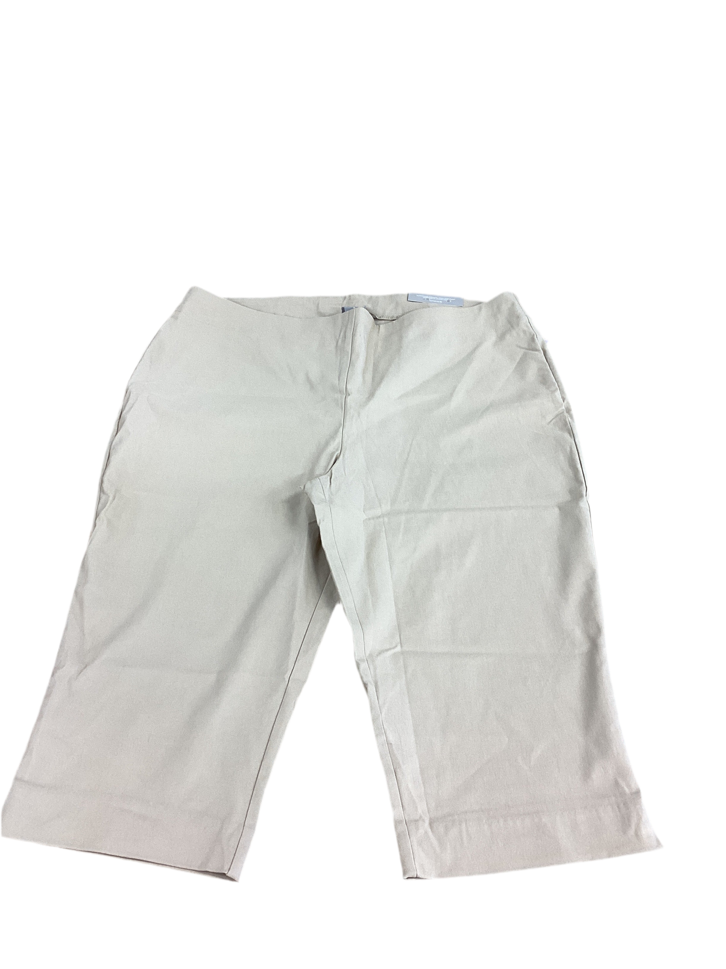 Capris By Chicos In Tan, Size:16