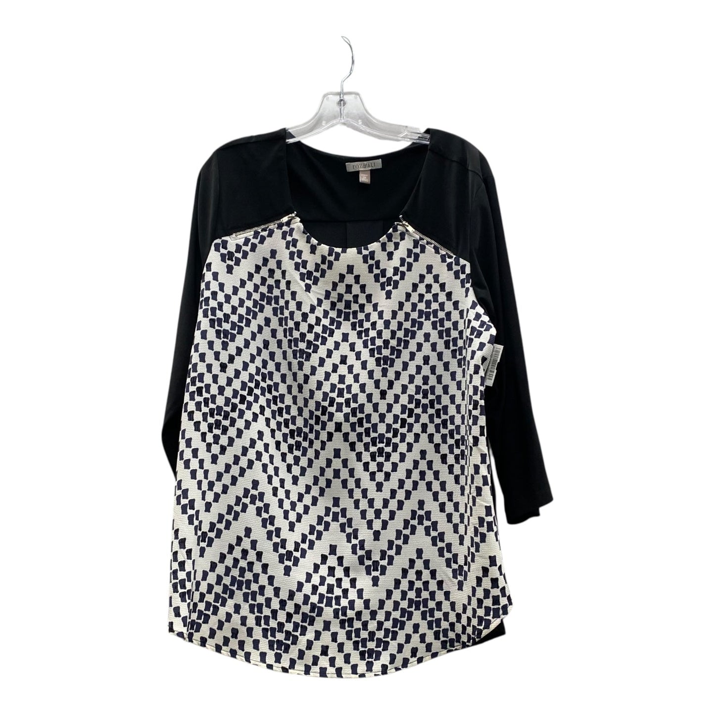 Top Ls By Roz And Ali In Black, Size:2X