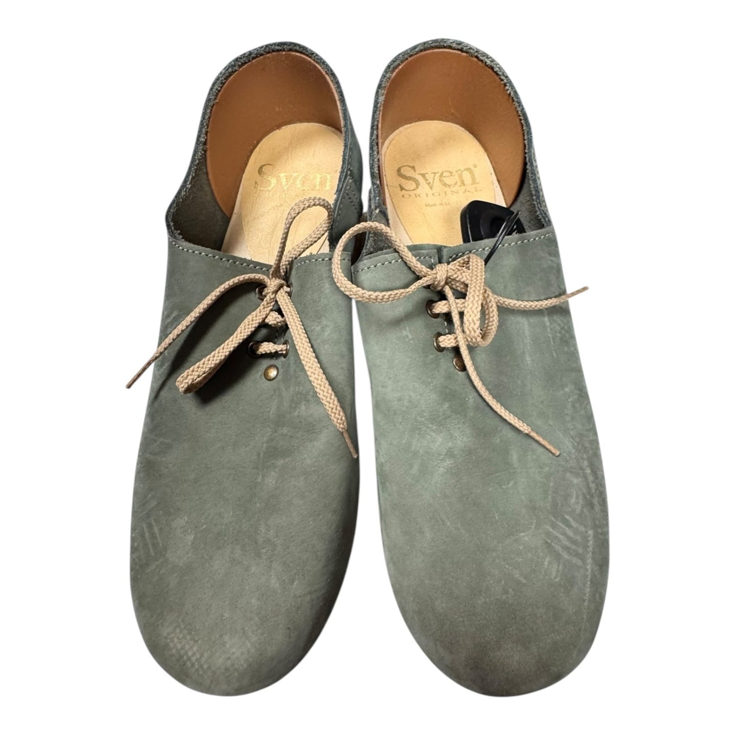 Shoes Flats By SVEN In Green, Size:8.5