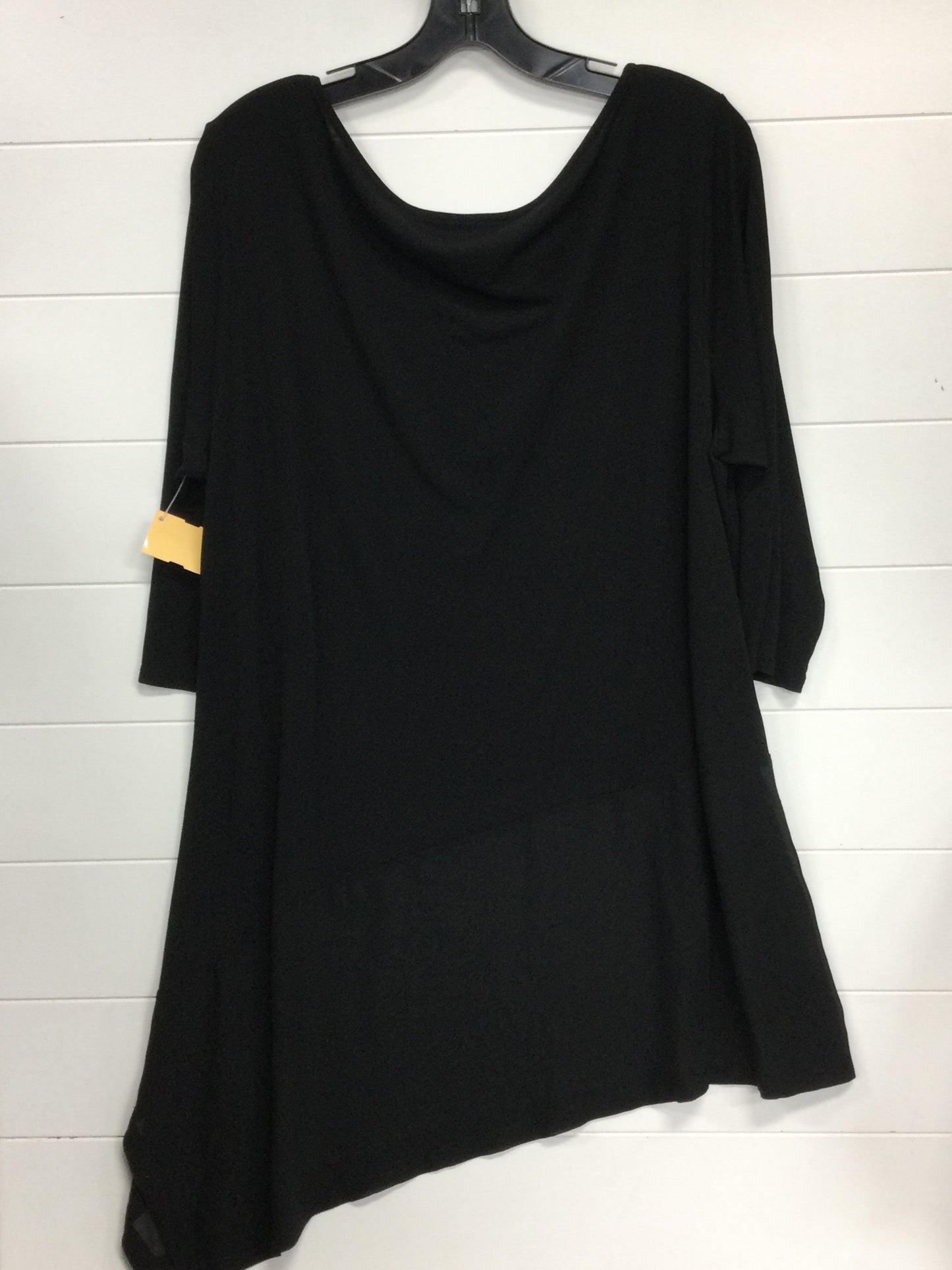 Top Ls By Eileen Fisher In Black, Size:1X