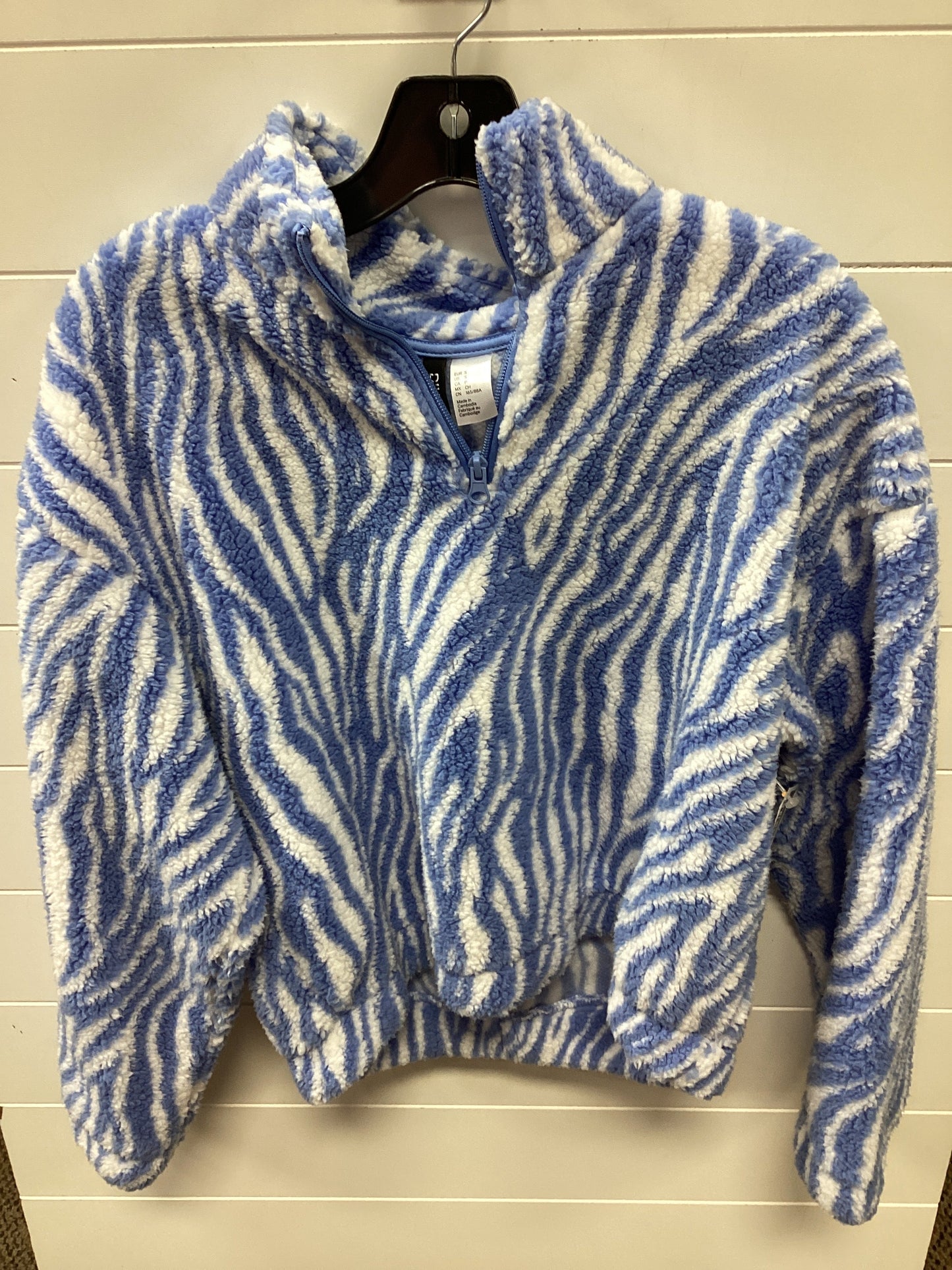 Jacket Fleece By Divided In Blue, Size:S