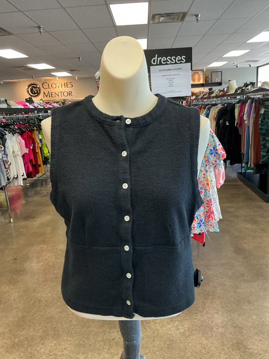 Top Sleeveless By Madewell In Black, Size:M