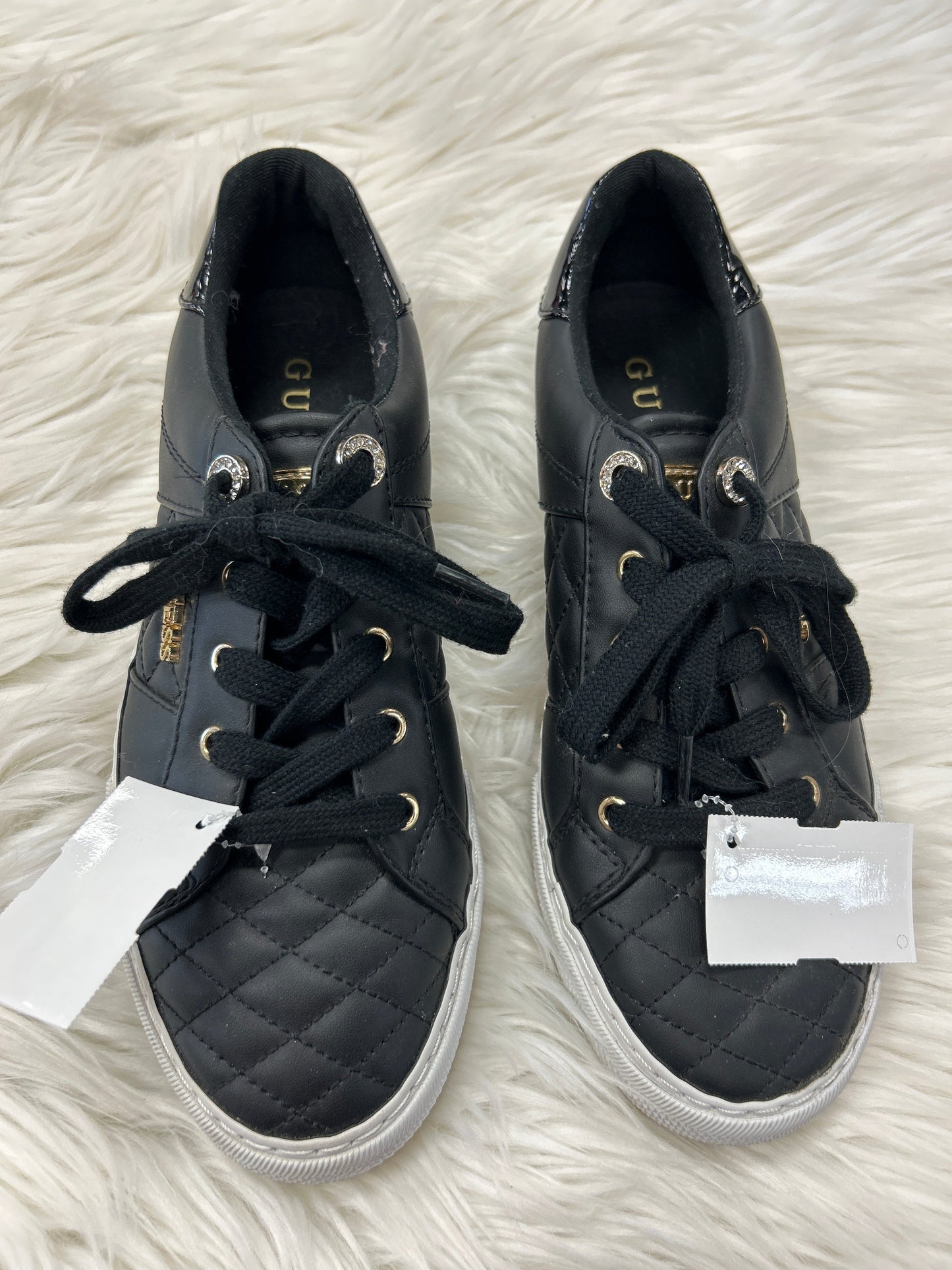 Shoes Sneakers By Guess In Black, Size:8.5