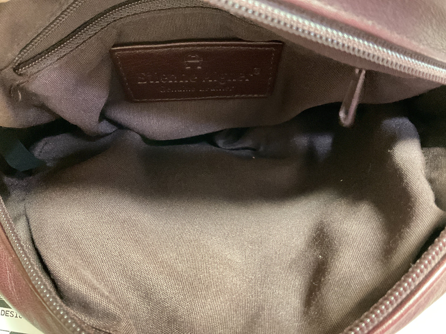Crossbody Leather By Etienne Aigner In Maroon, Size:Small