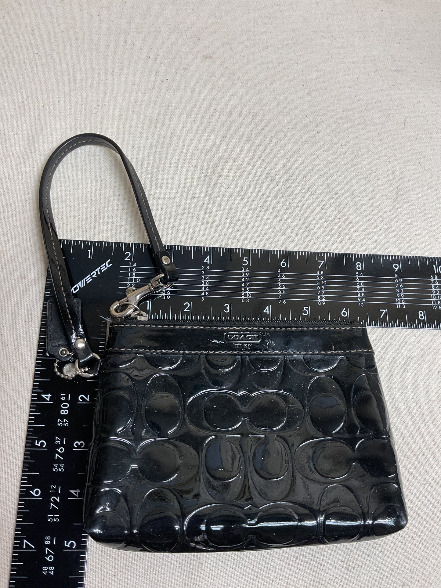 Wristlet Designer By Coach In Black, Size:Small