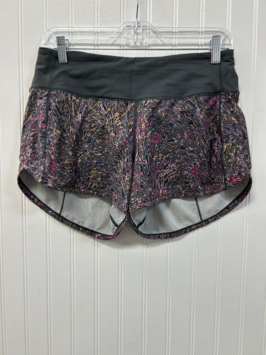 Athletic Shorts By Lululemon In Grey, Size:6