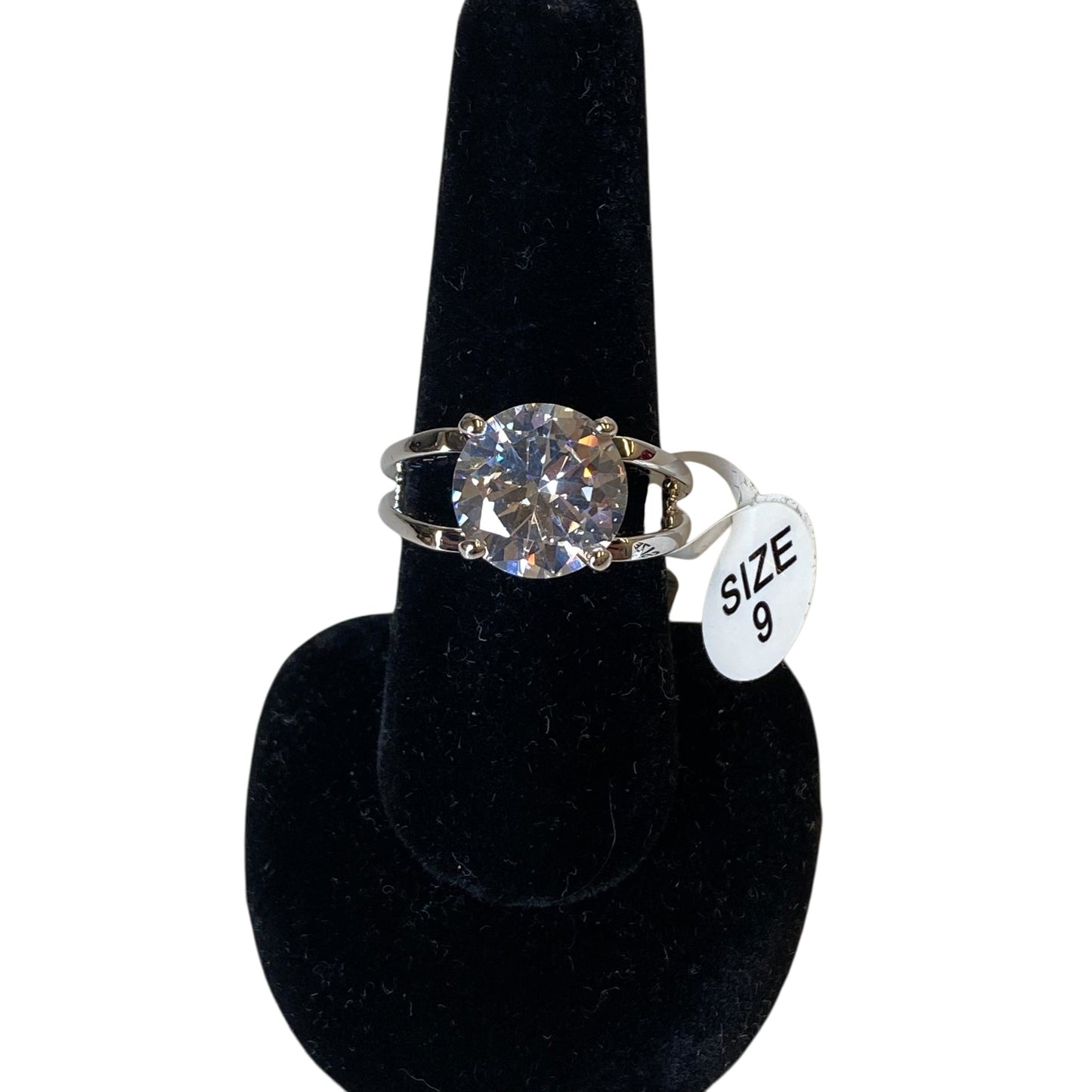 Ring Statement  In Silver, Size:9