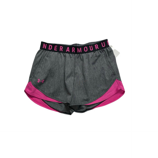 Athletic Shorts By Under Armour In Black & Pink, Size:S
