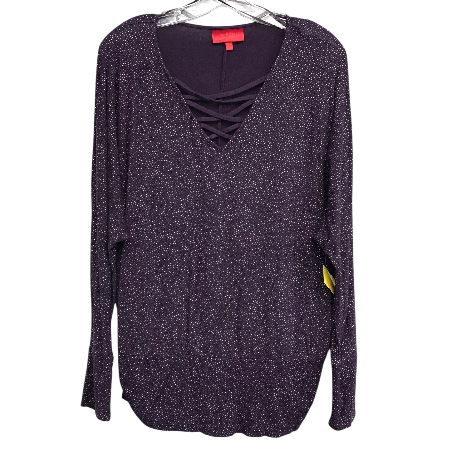 Top Ls By Jennifer Lopez In Purple, Size:L