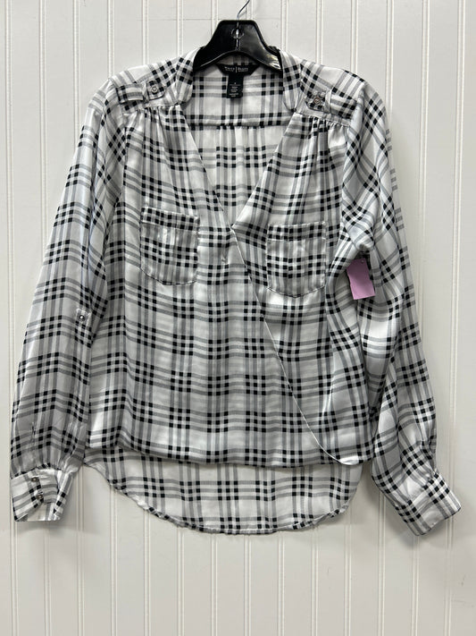 Top Ls By White House Black Market In Black & White, Size:8