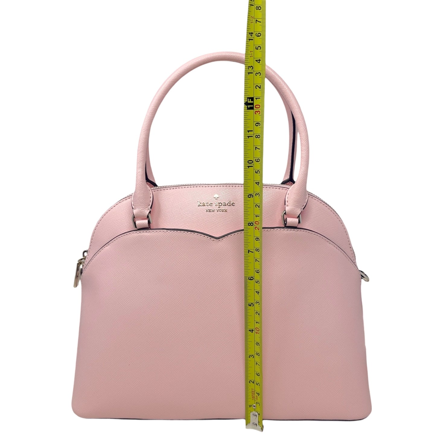 Payton Dome Saffiano Leather Satchel In Peony Pink Designer By Kate Spade, Size: Medium