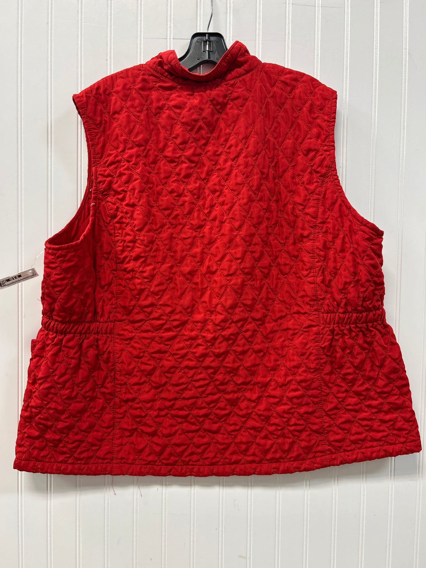Vest Puffer & Quilted By Cmc In Red, Size:3X