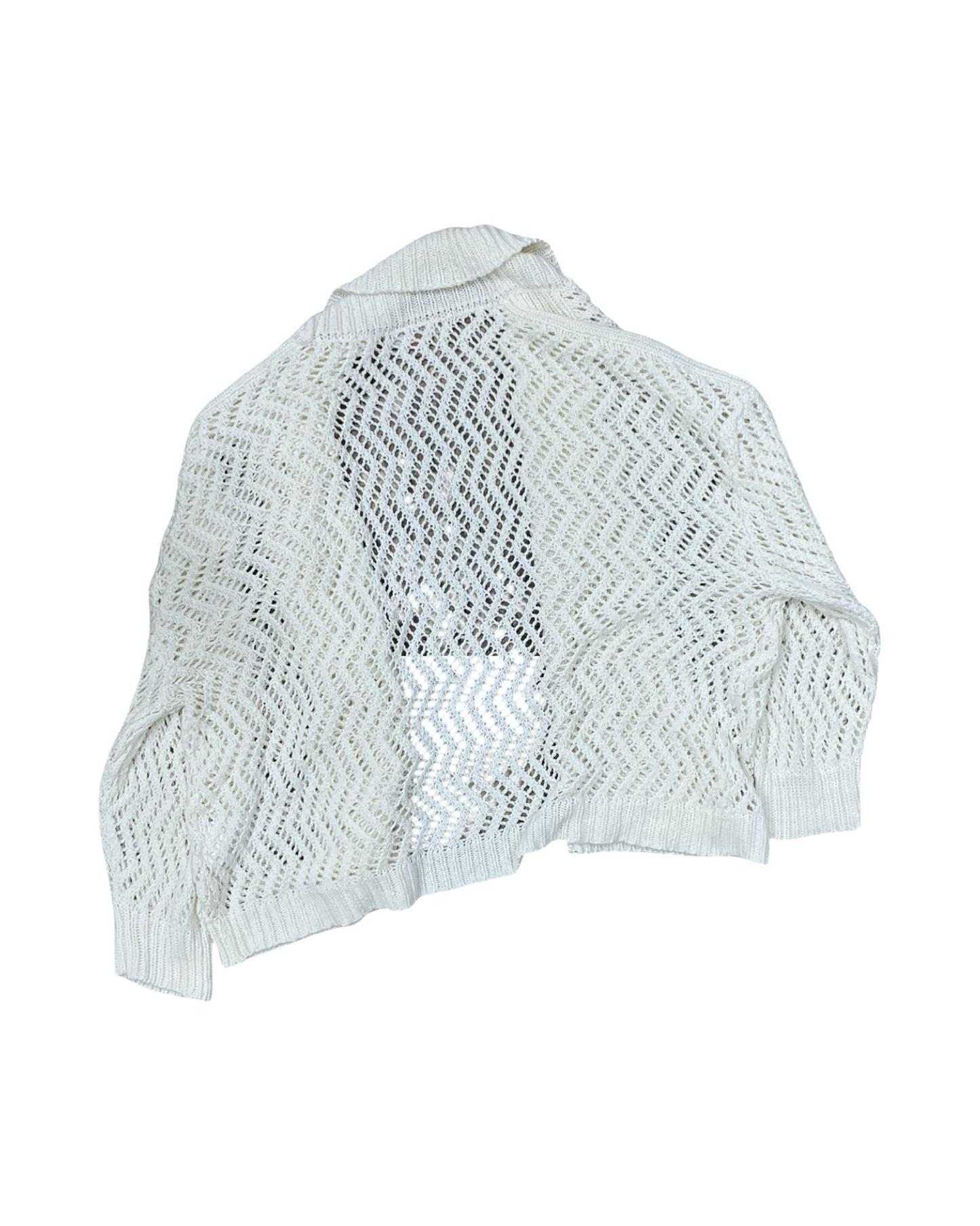 Sweater Cardigan By Ellen Tracy In Cream, Size:Xl
