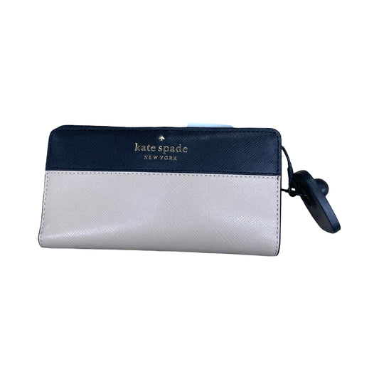 Wallet Designer By Kate Spade In Black & Tan, Size:Medium
