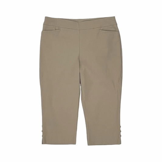 Pants Cropped By Chicos In Tan, Size:6