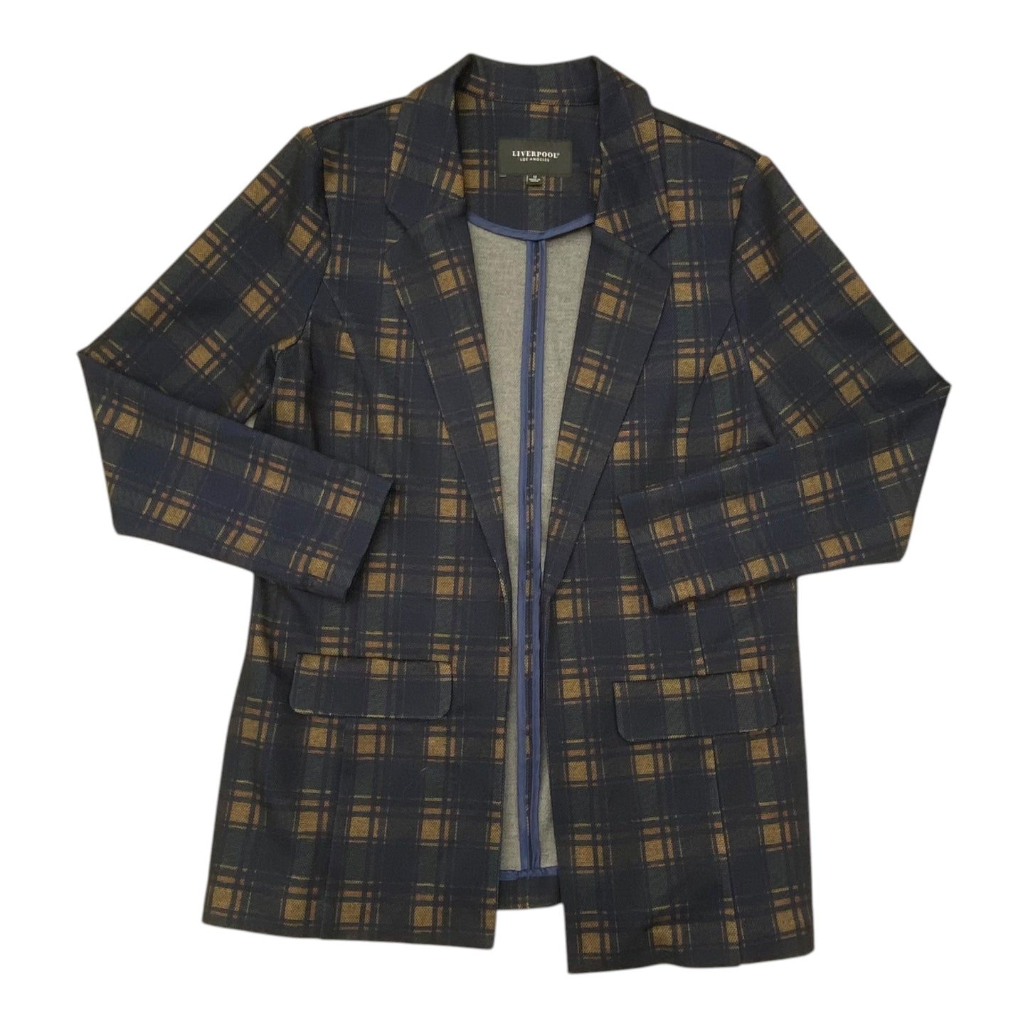 Blazer By Liverpool In Plaid Pattern, Size:M