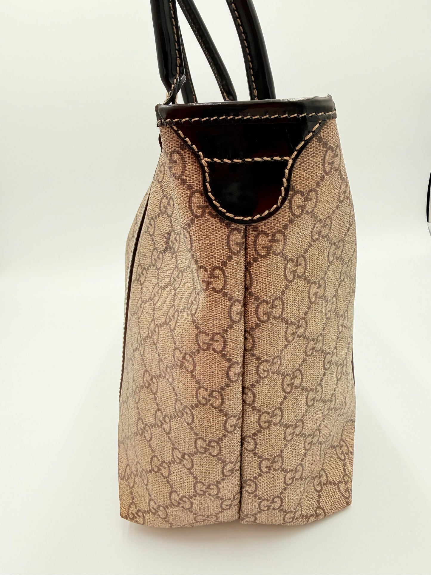 Tote Luxury Designer By Gucci In Brown, Size:Medium