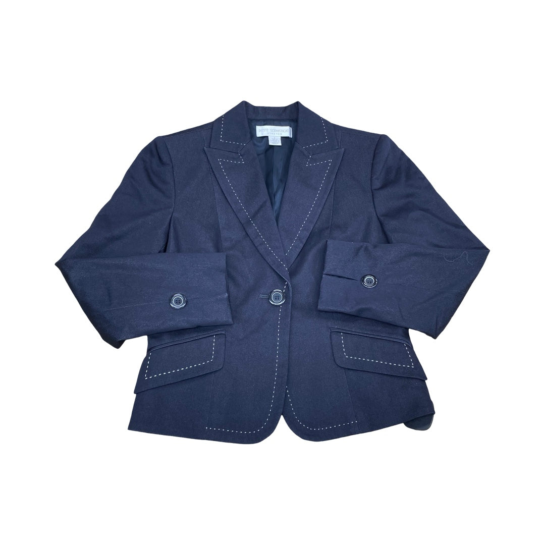 Blazer By Petite Sophisticate In Black, Size:0