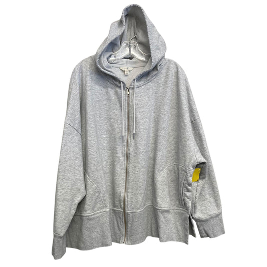 Sweatshirt Hoodie By Terra & Sky In Grey, Size:2X