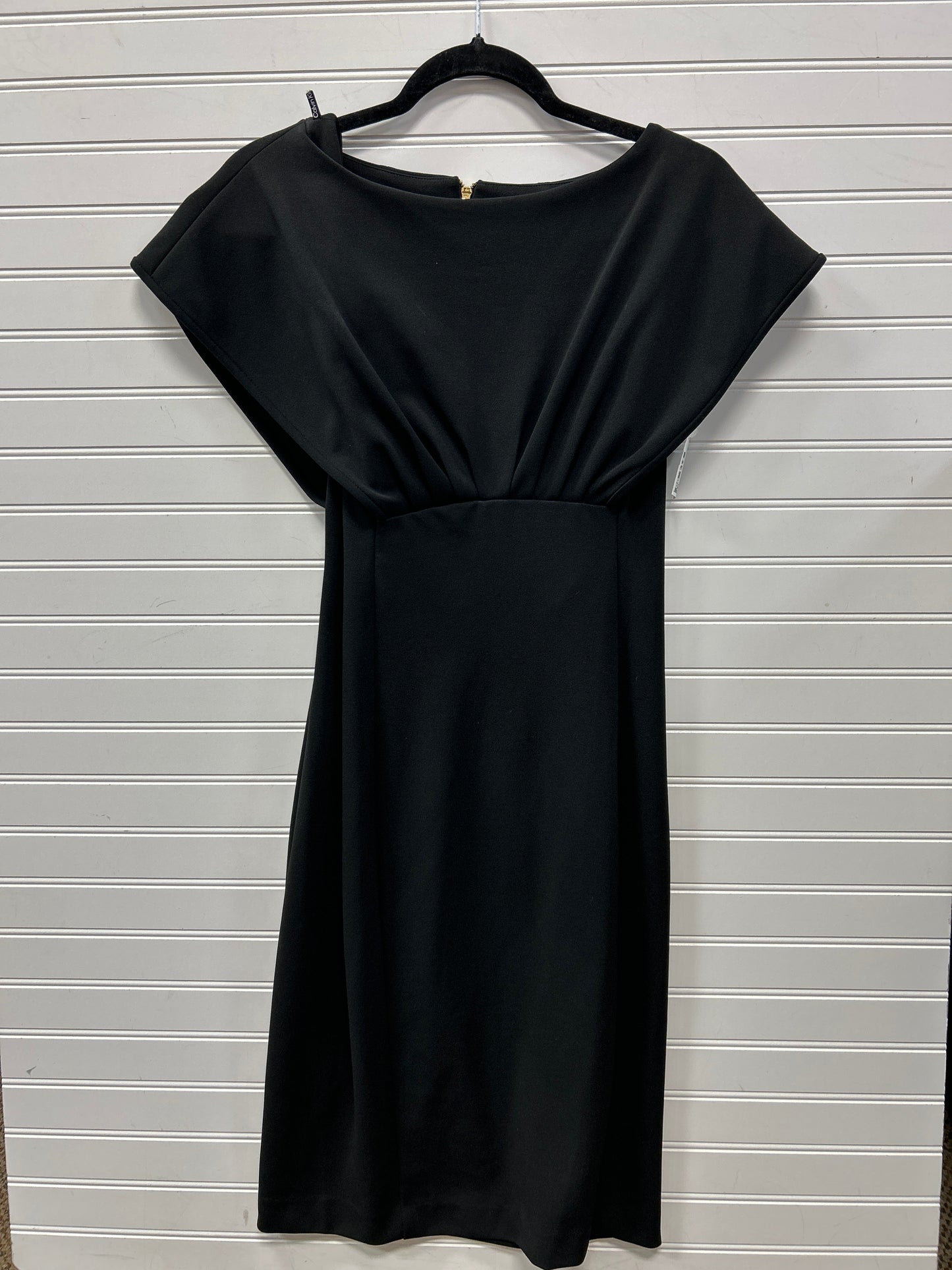 Dress Casual Midi By Calvin Klein In Black, Size:6