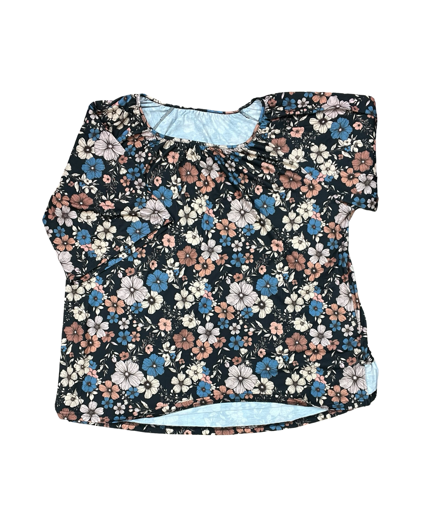 Top Ls By Clothes Mentor In Black & Brown, Size:3X