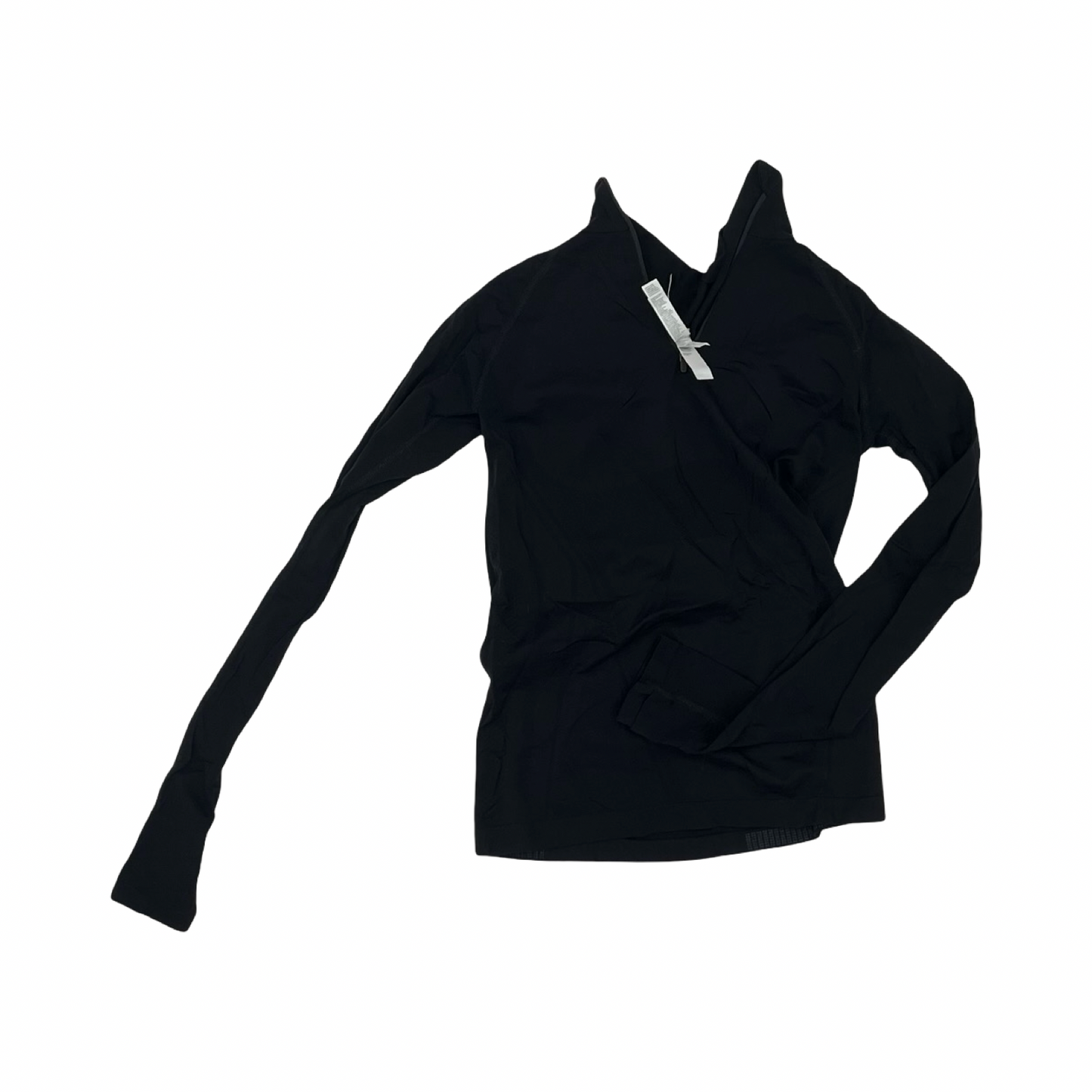 Athletic Top Ls Collar By Athleta In Black, Size:Xs