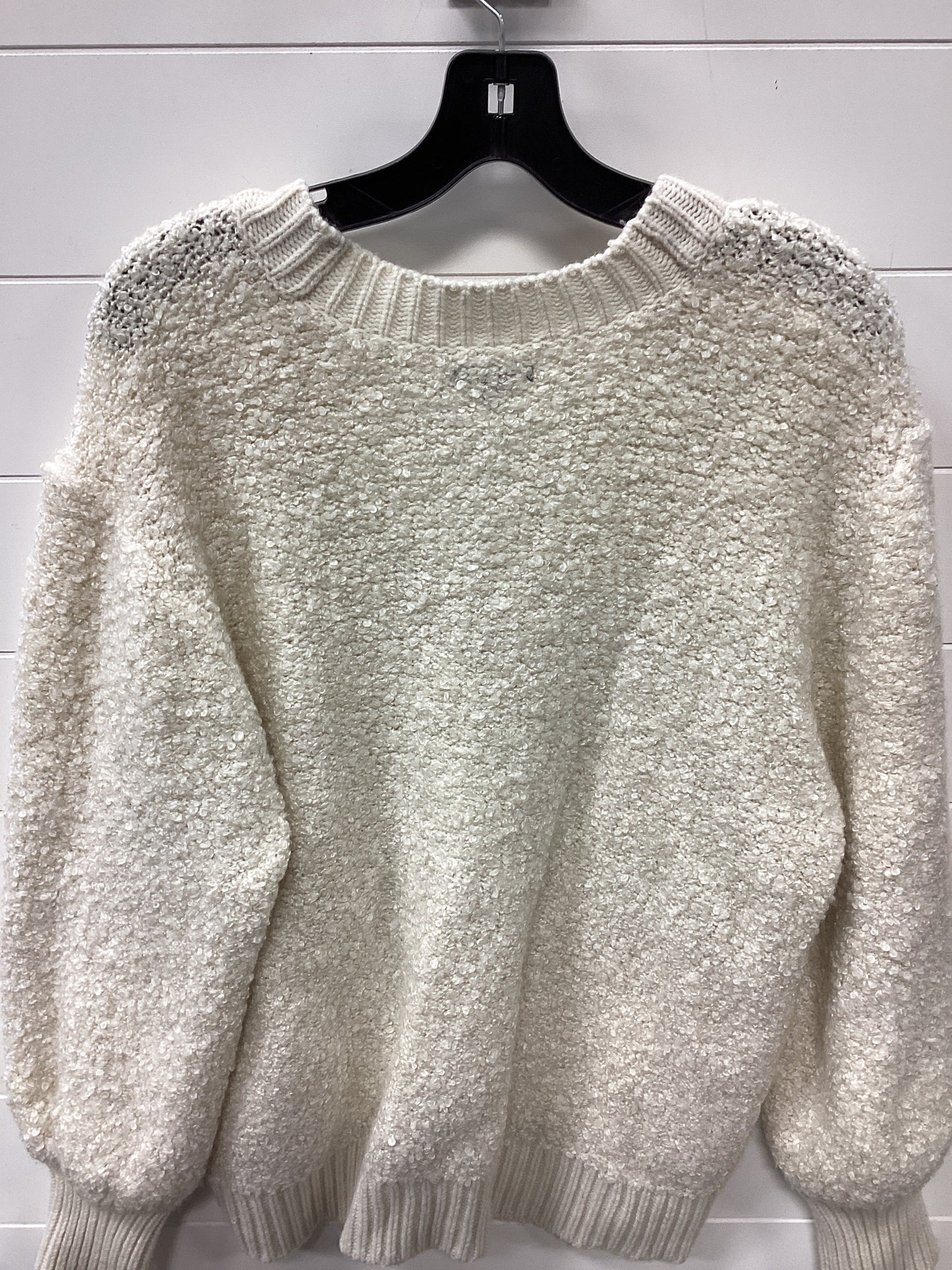 Sweater Cardigan By Who What Wear In Cream, Size:Xxl