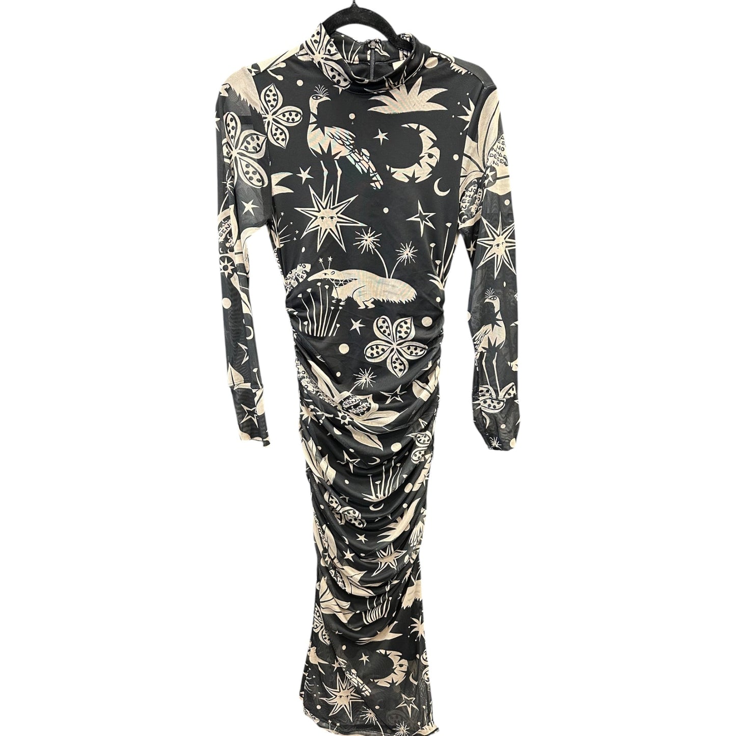 Dress Casual Maxi By Farm Rio In Black & Cream, Size:S