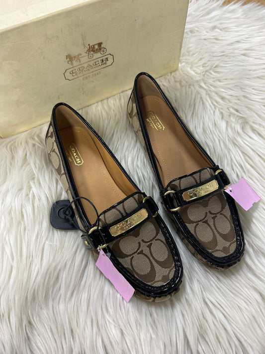 Shoes Designer By Coach In Black & Brown, Size:9.5 NEW