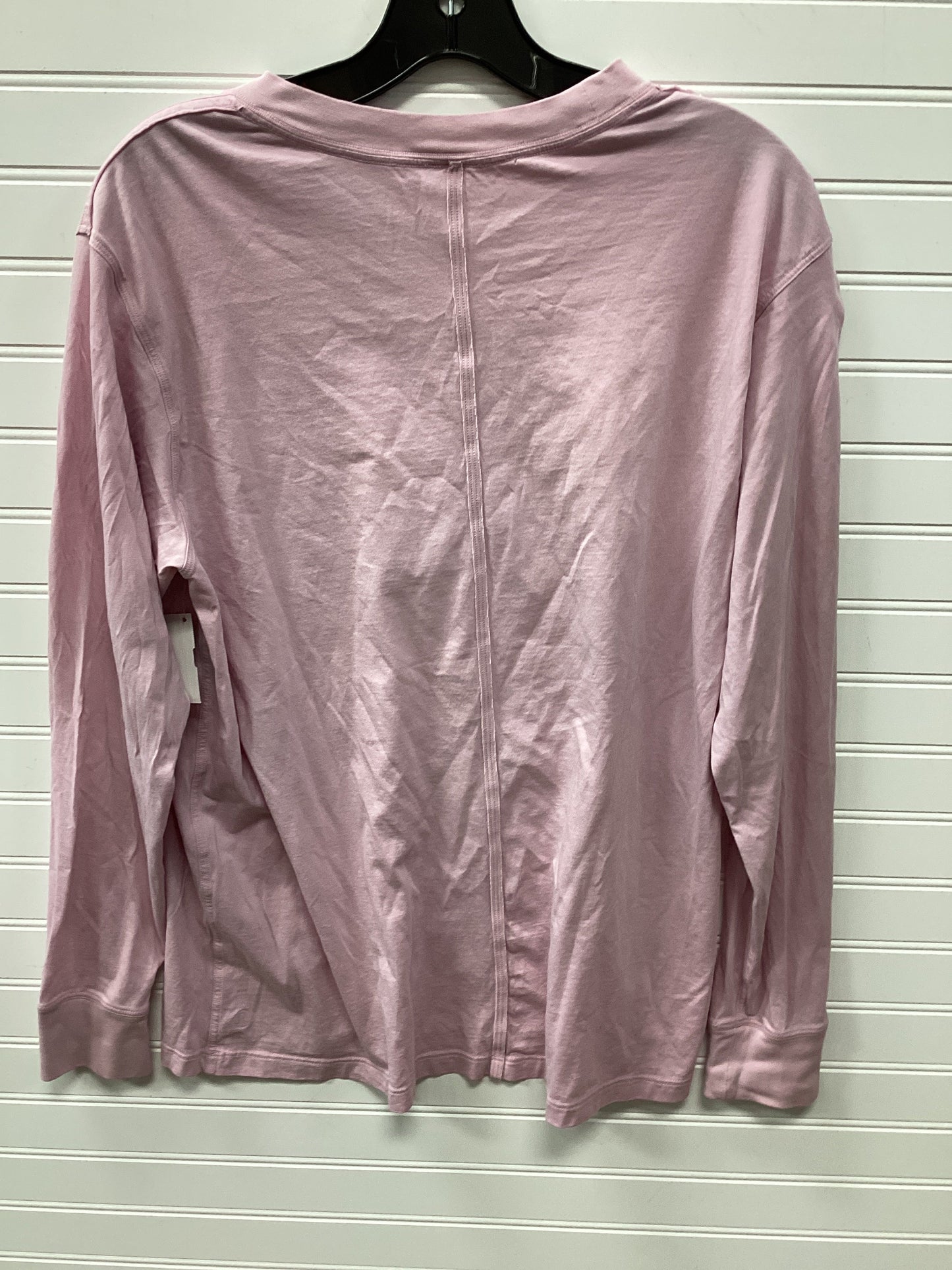 Athletic Top Ls Crewneck By Lululemon In Pink, Size:M