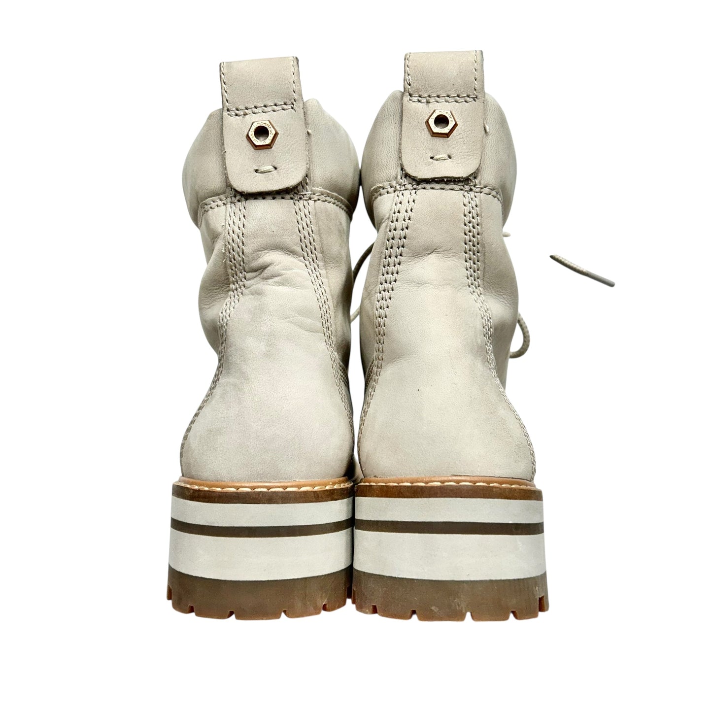 BOOTS COMBAT by TIMBERLAND In TAUPE, Size: 8