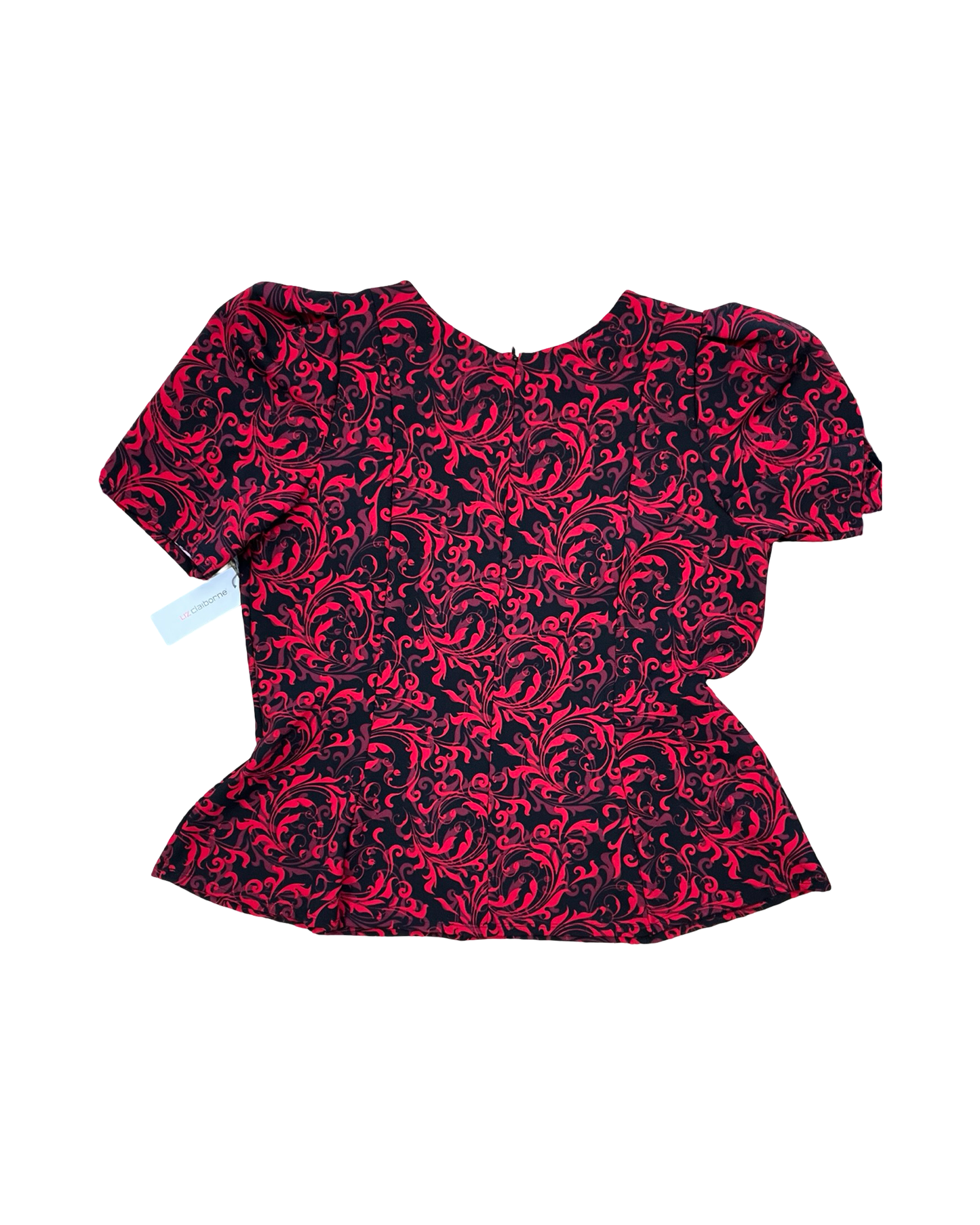 Top Ss By Liz Claiborne In Black & Red, Size:Xl
