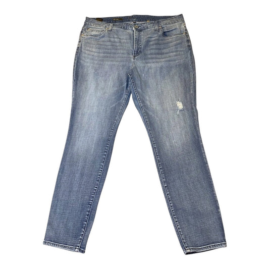 Jeans Boyfriend By Kut In Blue Denim, Size:16