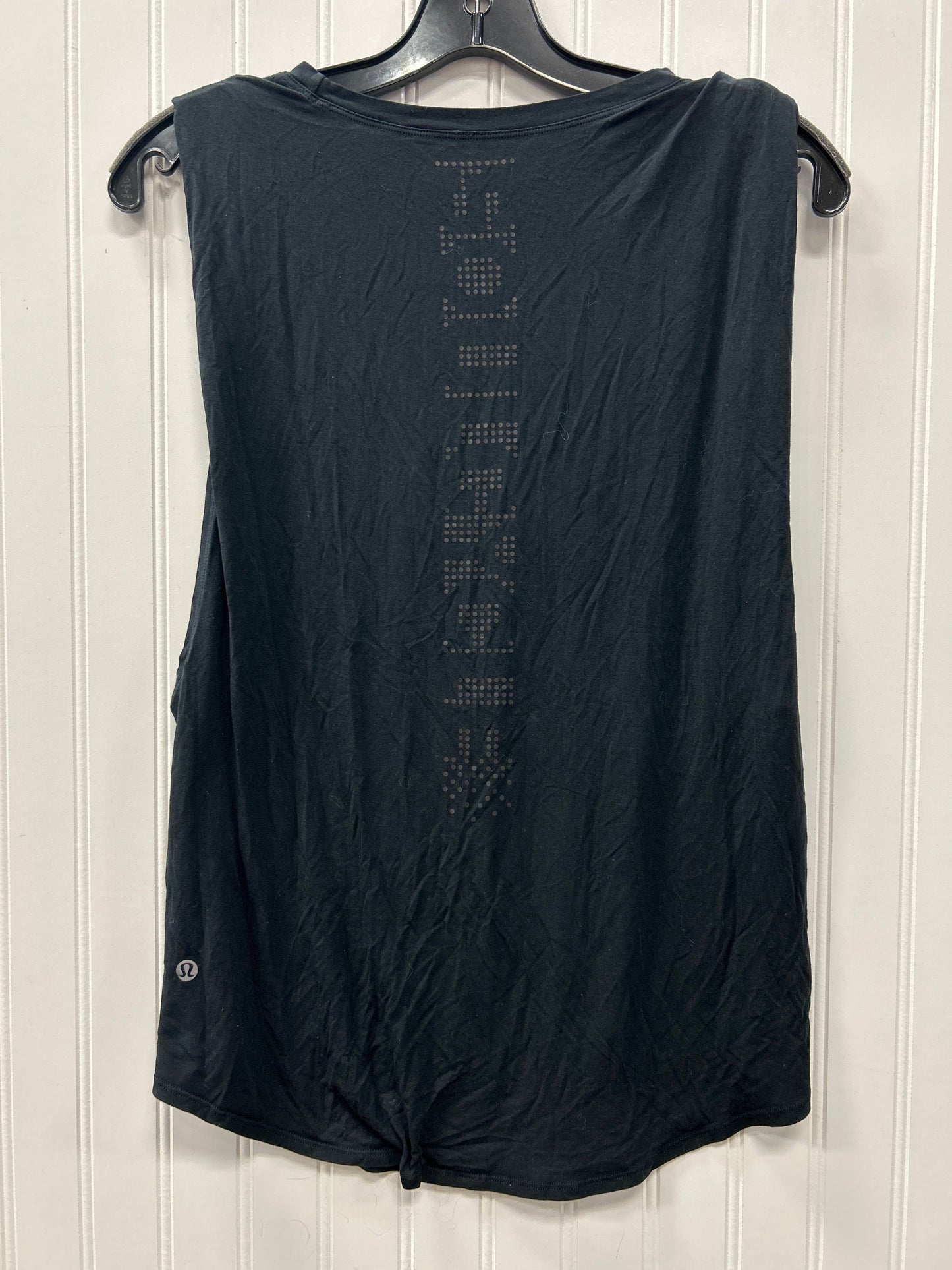 Athletic Tank Top By Lululemon In Black, Size:10
