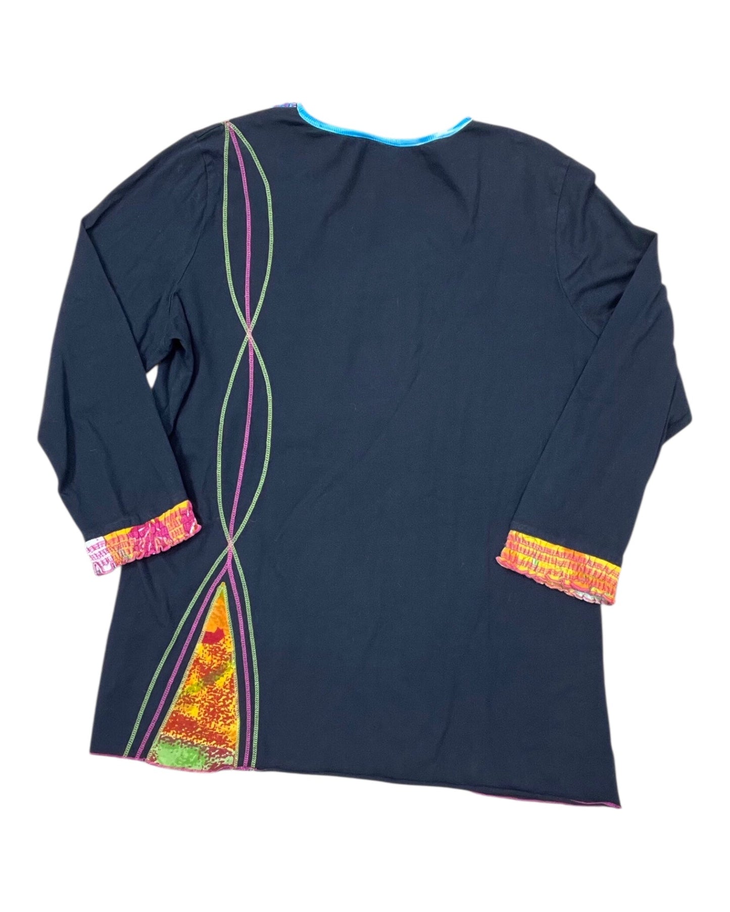 Top 3/4 Sleeve By Parsley & Sage In Black, Size:Xl