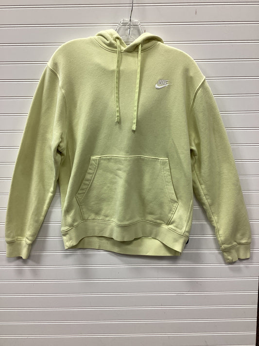 Athletic Sweatshirt Hoodie By Nike Apparel In Yellow, Size:S