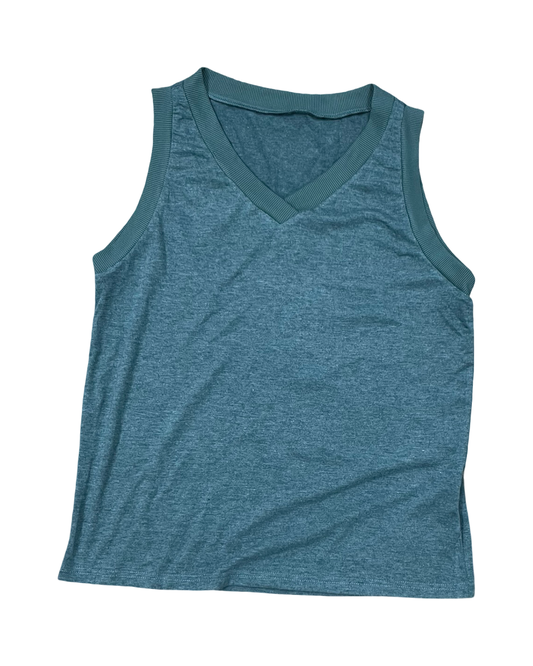 Top Sleeveless By Clothes Mentor In Green, Size:L
