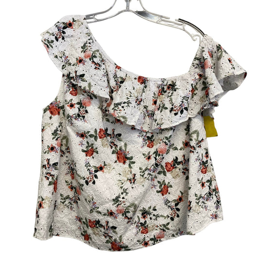 Top Sleeveless By Inc In Floral Print, Size:Xl
