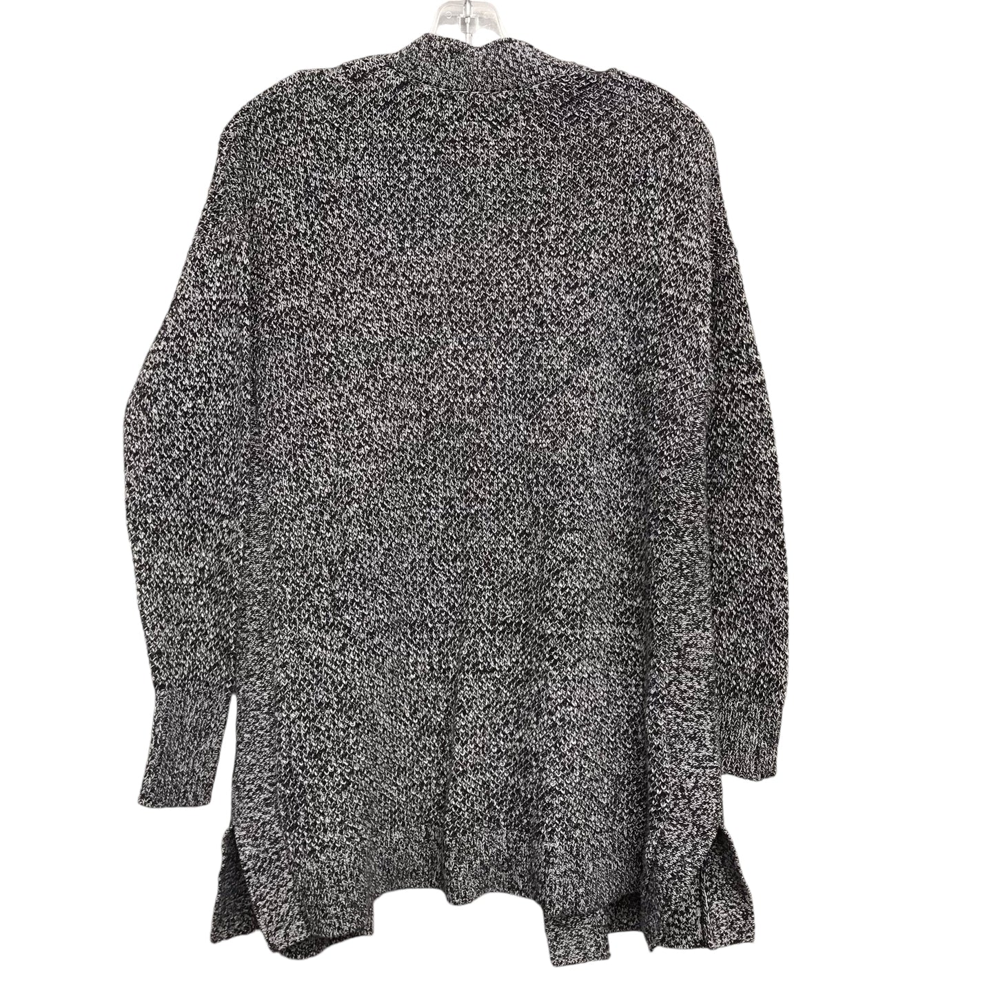 Sweater Cardigan By Loft In Black & White, Size:M