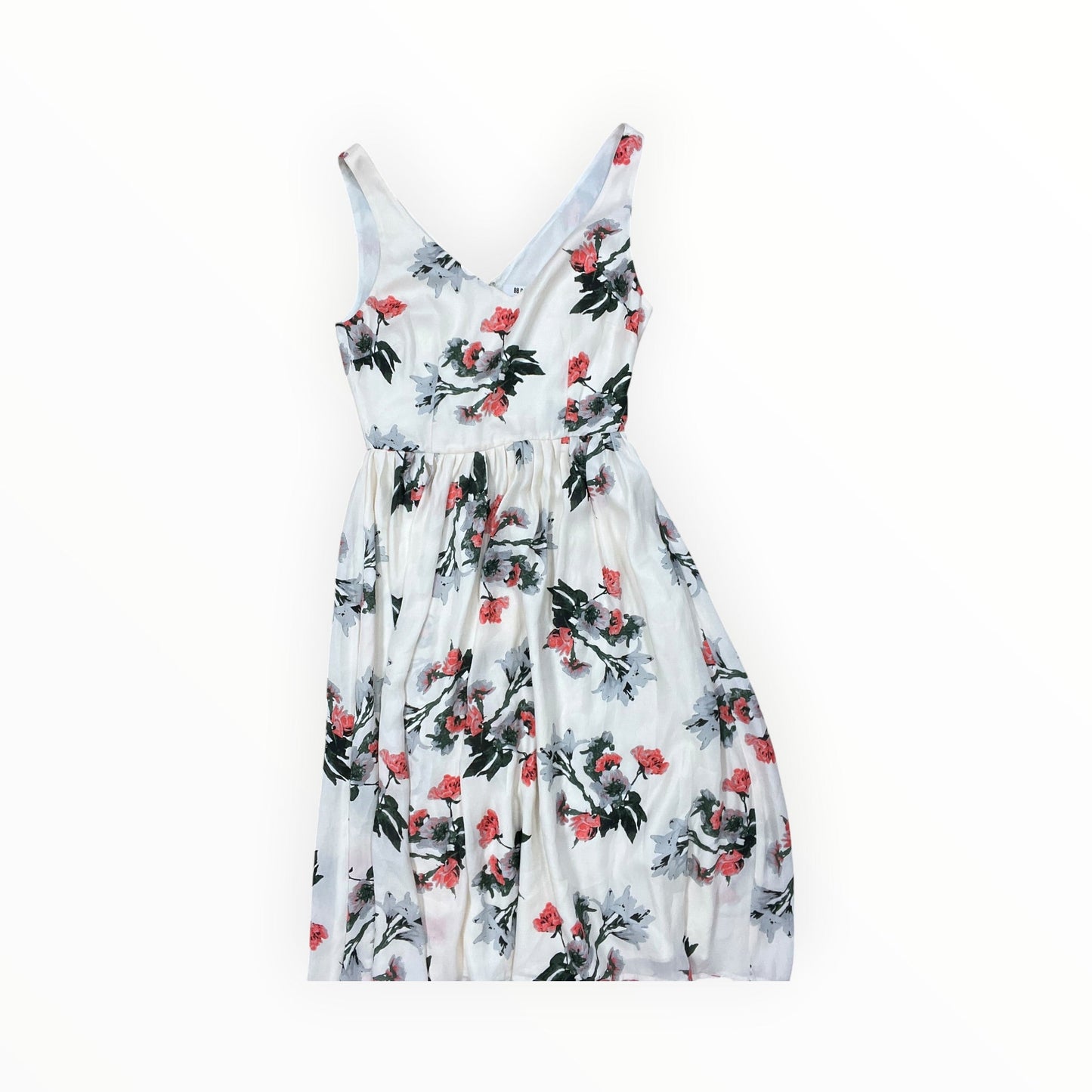 Dress Casual Midi By Bb Dakota In Cream & Pink, Size:Xs