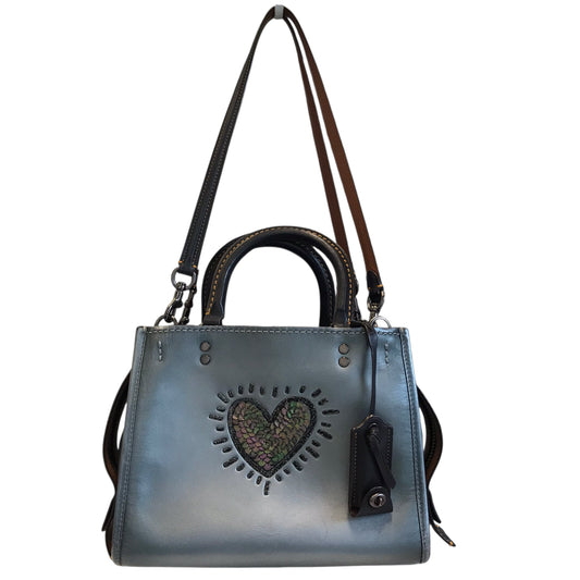 Handbag Designer By Coach In Grey, Size:Small