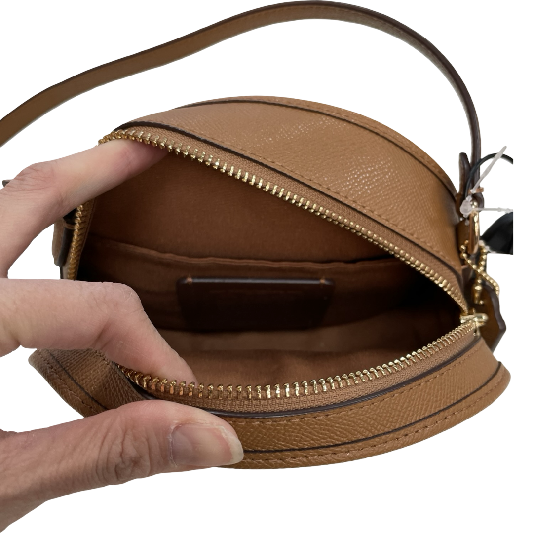 Handbag Designer By Coach In Brown, Size:Small