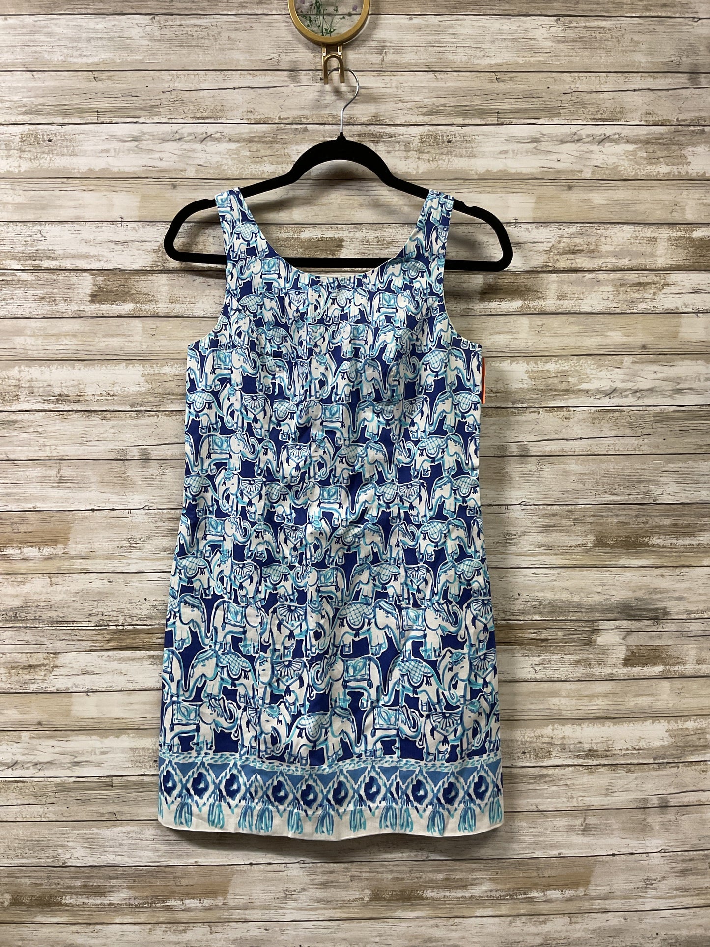 Dress Designer By Lilly Pulitzer In Blue & White, Size:0