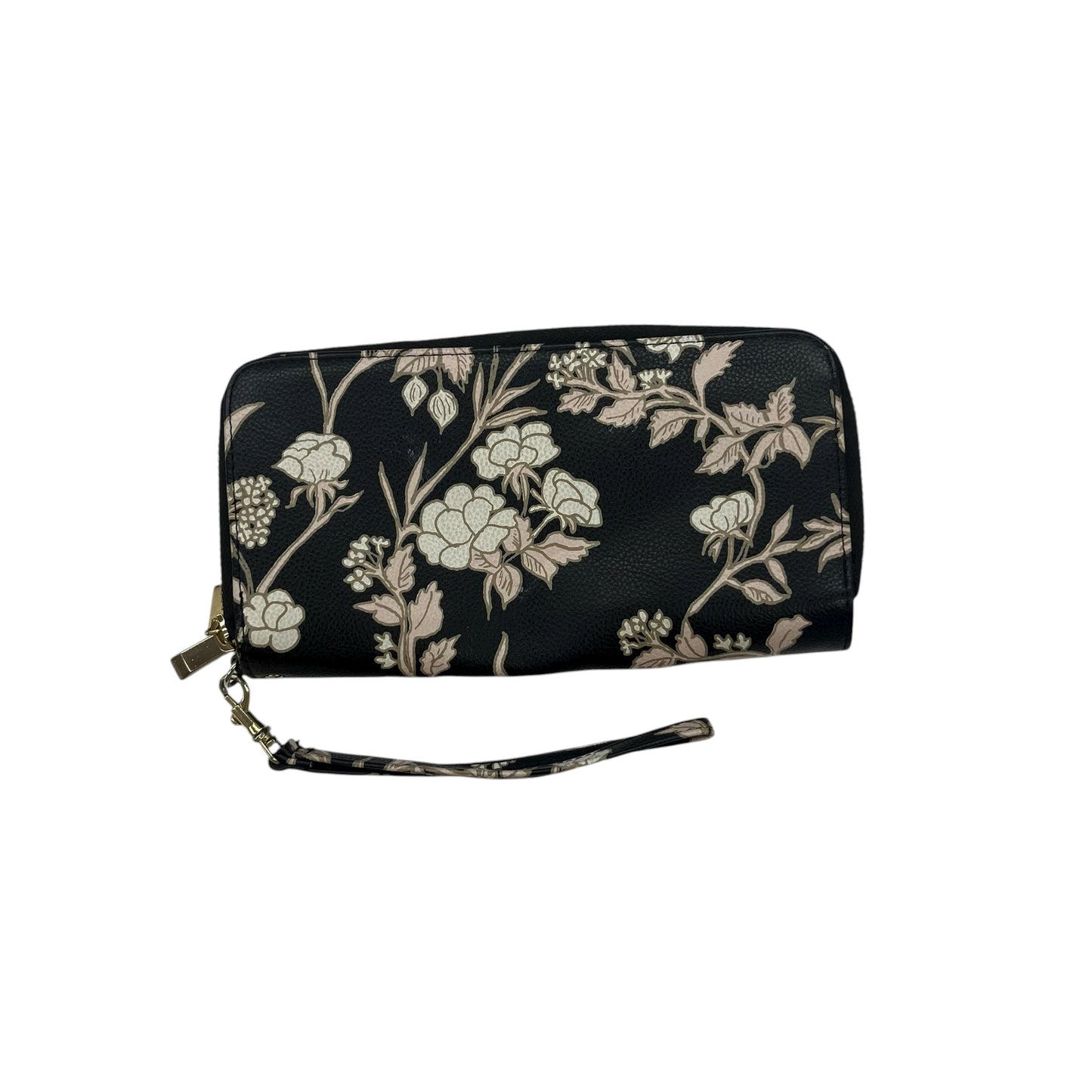 Wallet By Clothes Mentor In Black & Cream, Size:Large