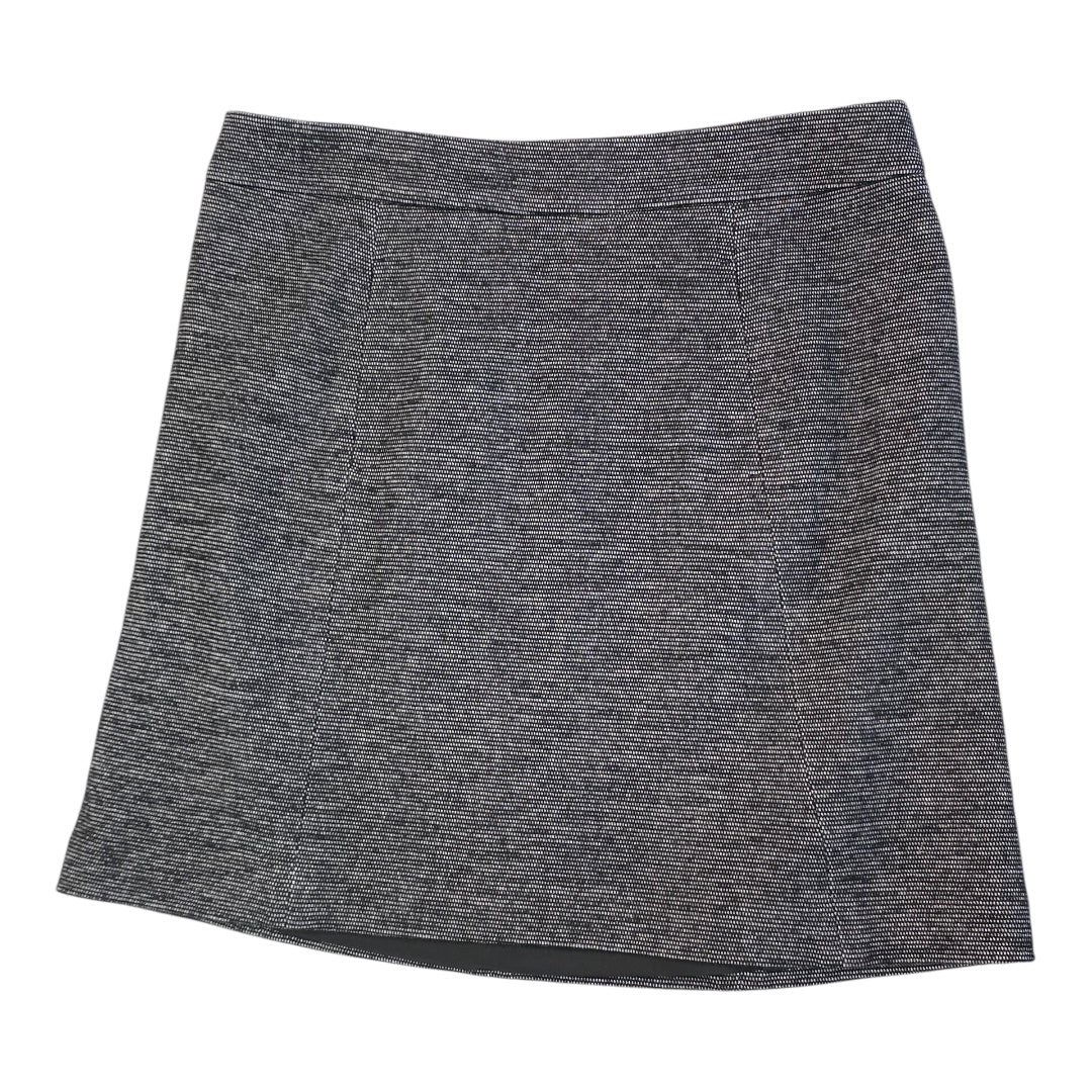 Skirt Mini & Short By Ann Taylor In Black & White, Size:12