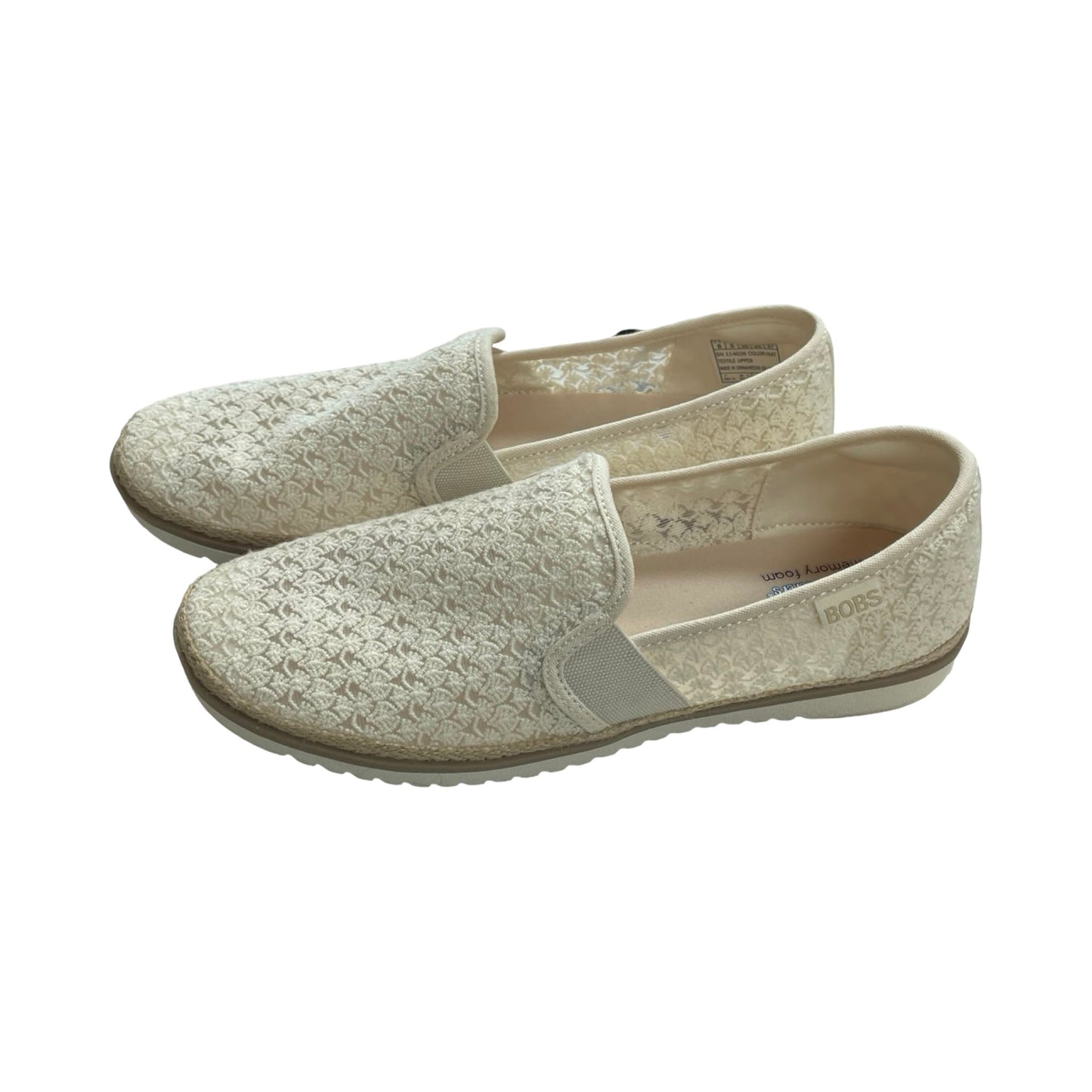 Shoes Flats By Bobs In Ivory, Size:8