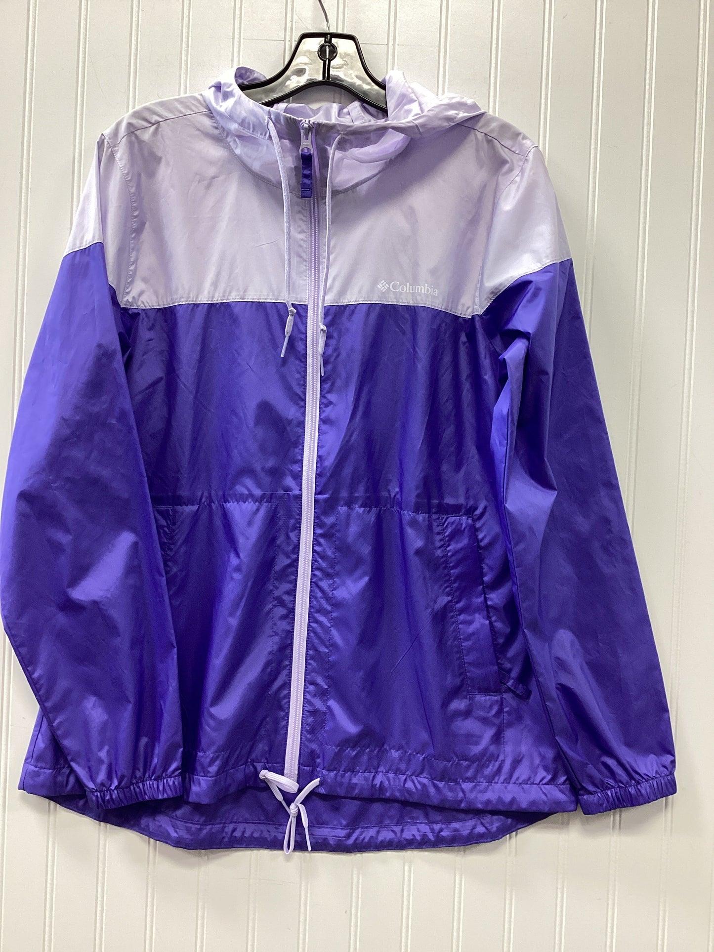 Athletic Jacket By Columbia In Purple, Size:M