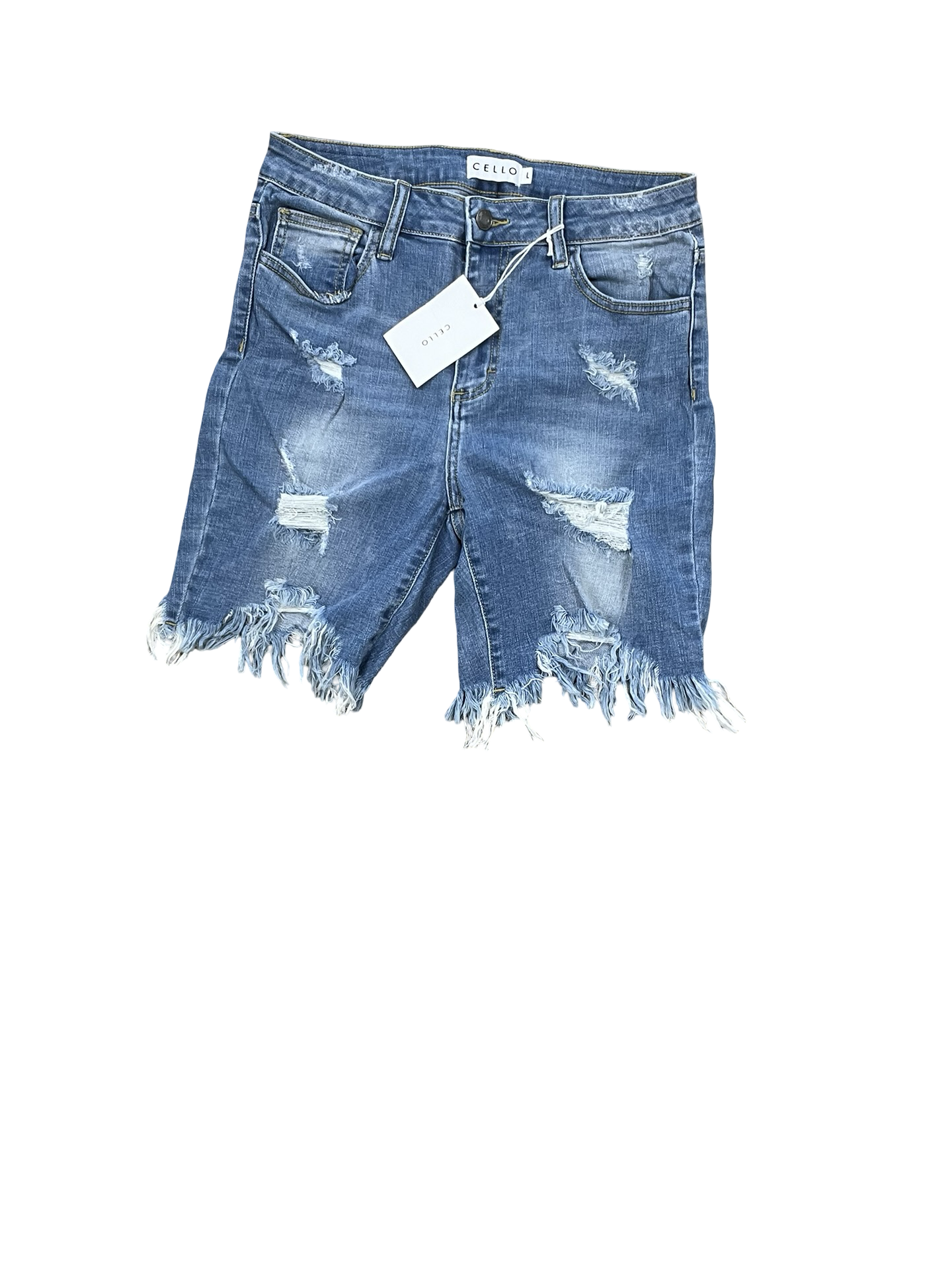 Shorts By Cello In Blue Denim, Size:12