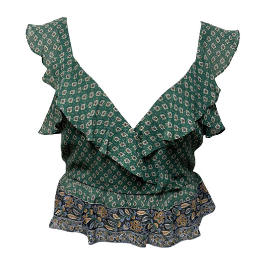 Randa Top Silk By Veronica Beard In Sea Glass Multi, Size: 6