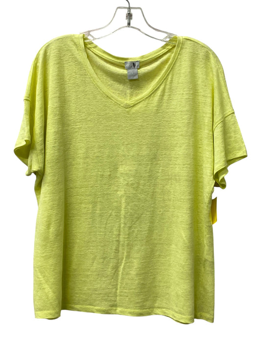 Top Ss By Chicos In Yellow, Size:L